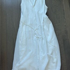 Vince White Sleeveless Dress